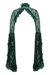Daisy Corsets Dark Green Lace Shrug Bolero Jacket - Daisy Corsets - Flyclothing LLC