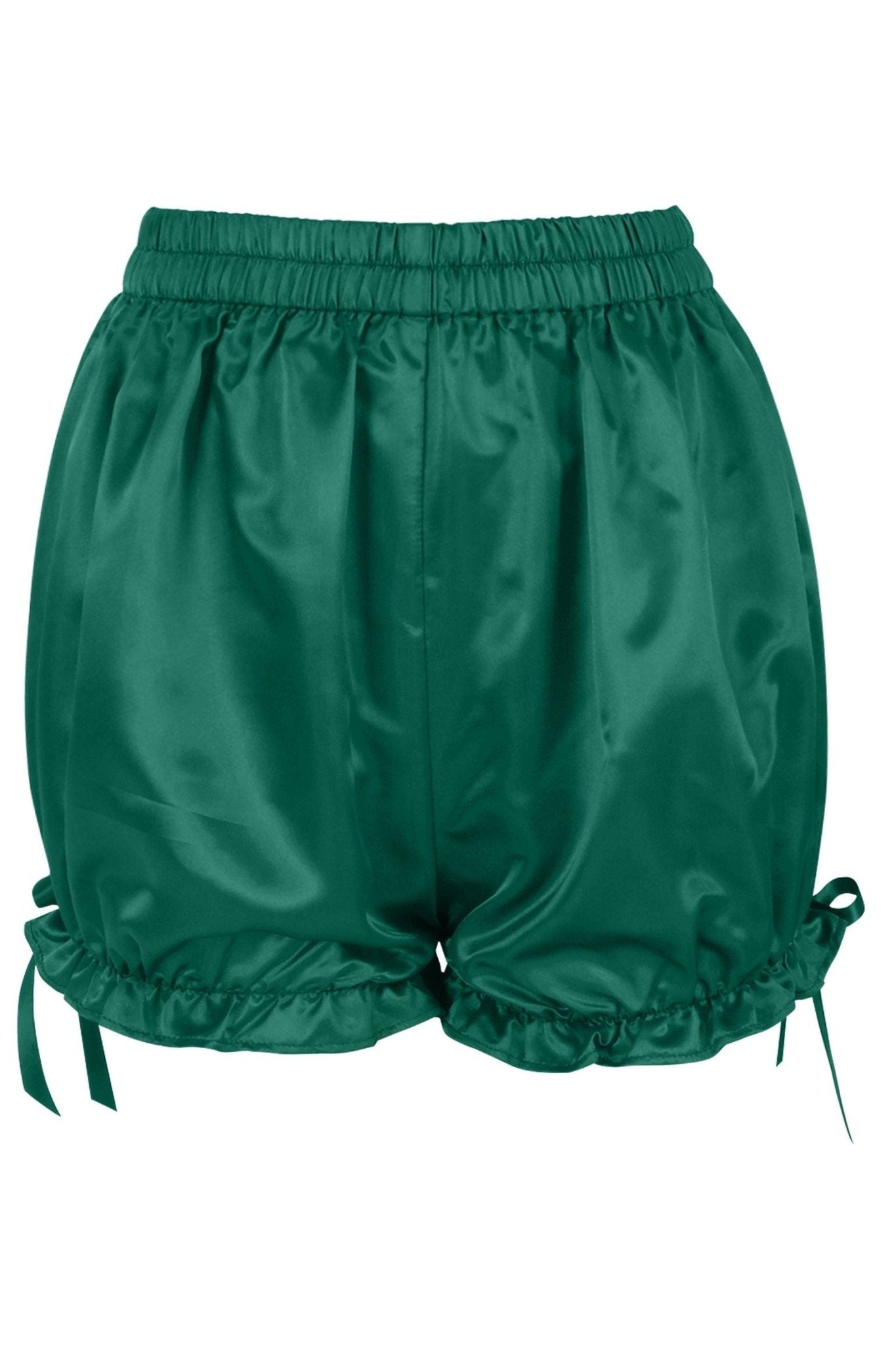 Daisy Corsets LIMITED EDITION Dark Green Satin Bloomers - Daisy Corsets