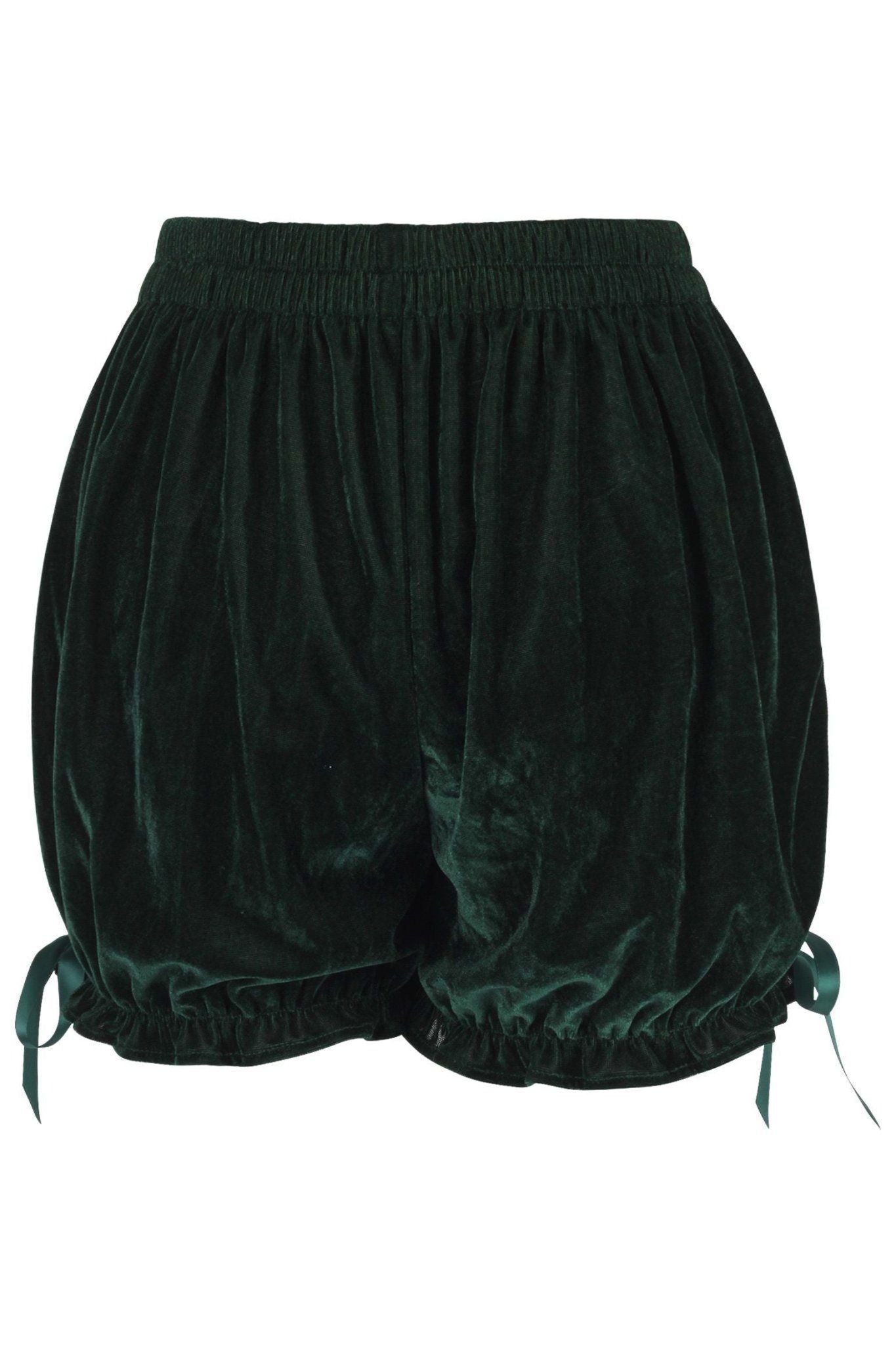 Daisy Corsets Dark Green Velvet Bloomers - Daisy Corsets