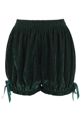 Daisy Corsets Dark Green Velvet Bloomers - Daisy Corsets