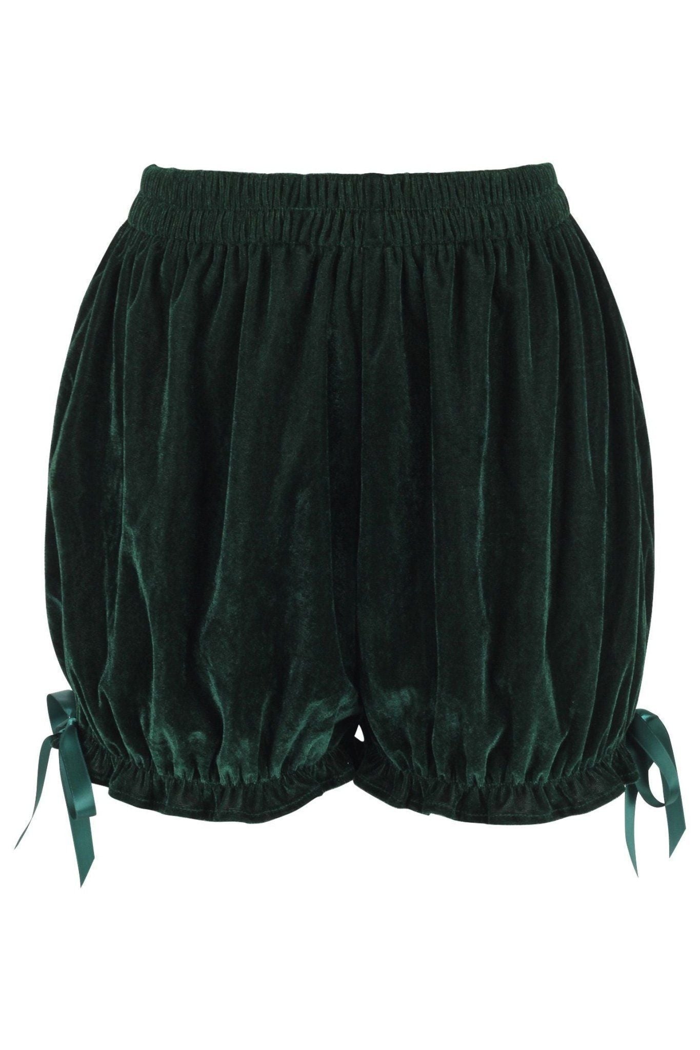 Daisy Corsets Dark Green Velvet Bloomers - Daisy Corsets