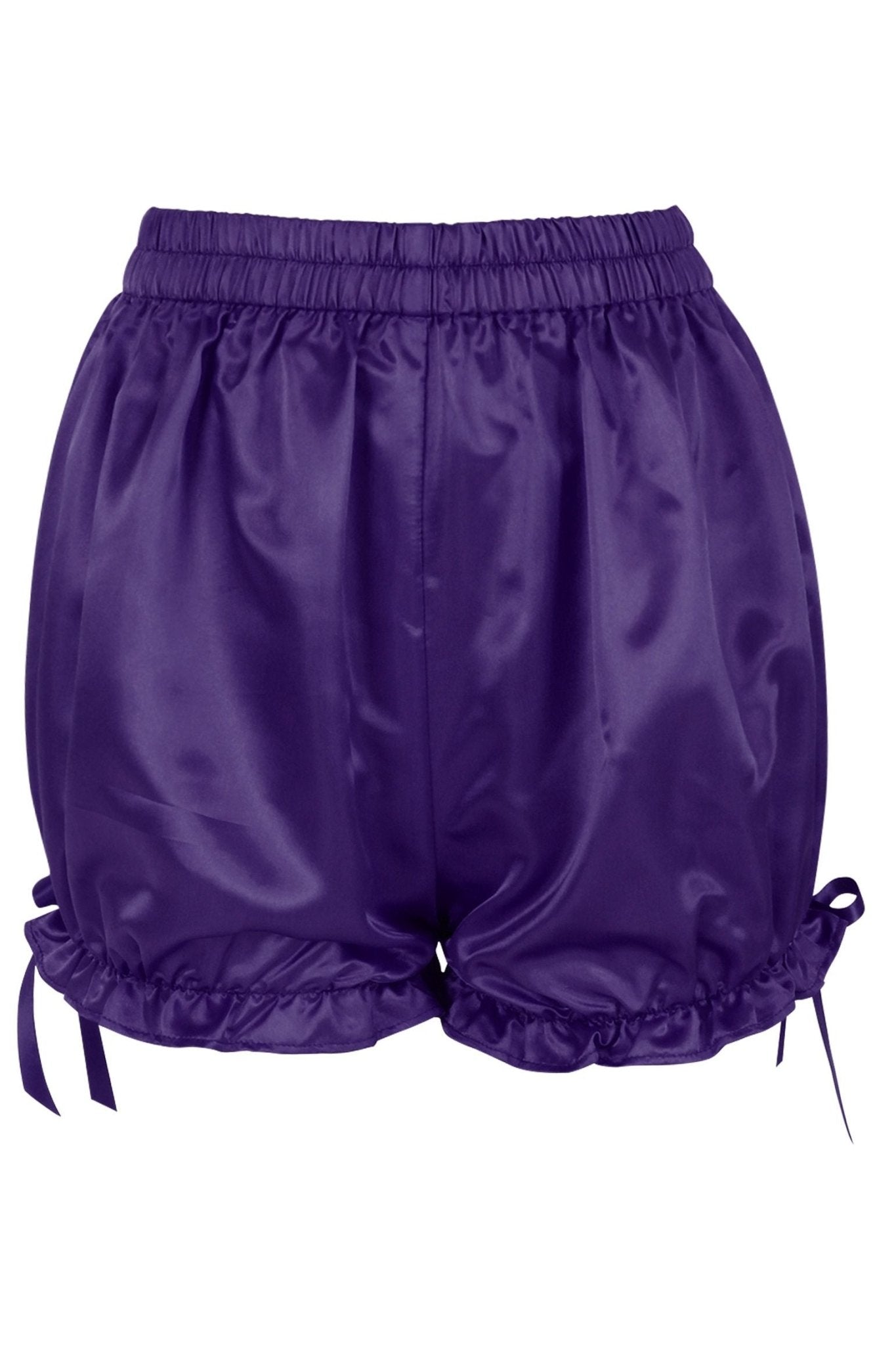 Daisy Corsets LIMITED EDITION Dark Purple Satin Bloomers - Daisy Corsets