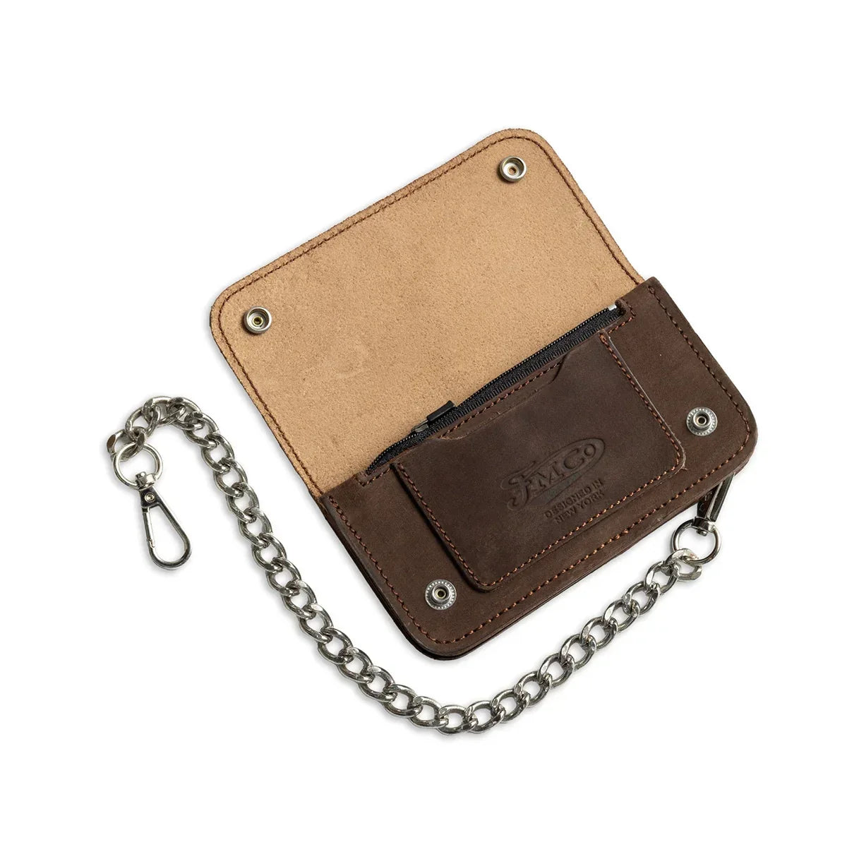 SMALL TRUCKER - Vegetable Tanned Leather Wallet - First Manufacturing Company - Flyclothing LLC