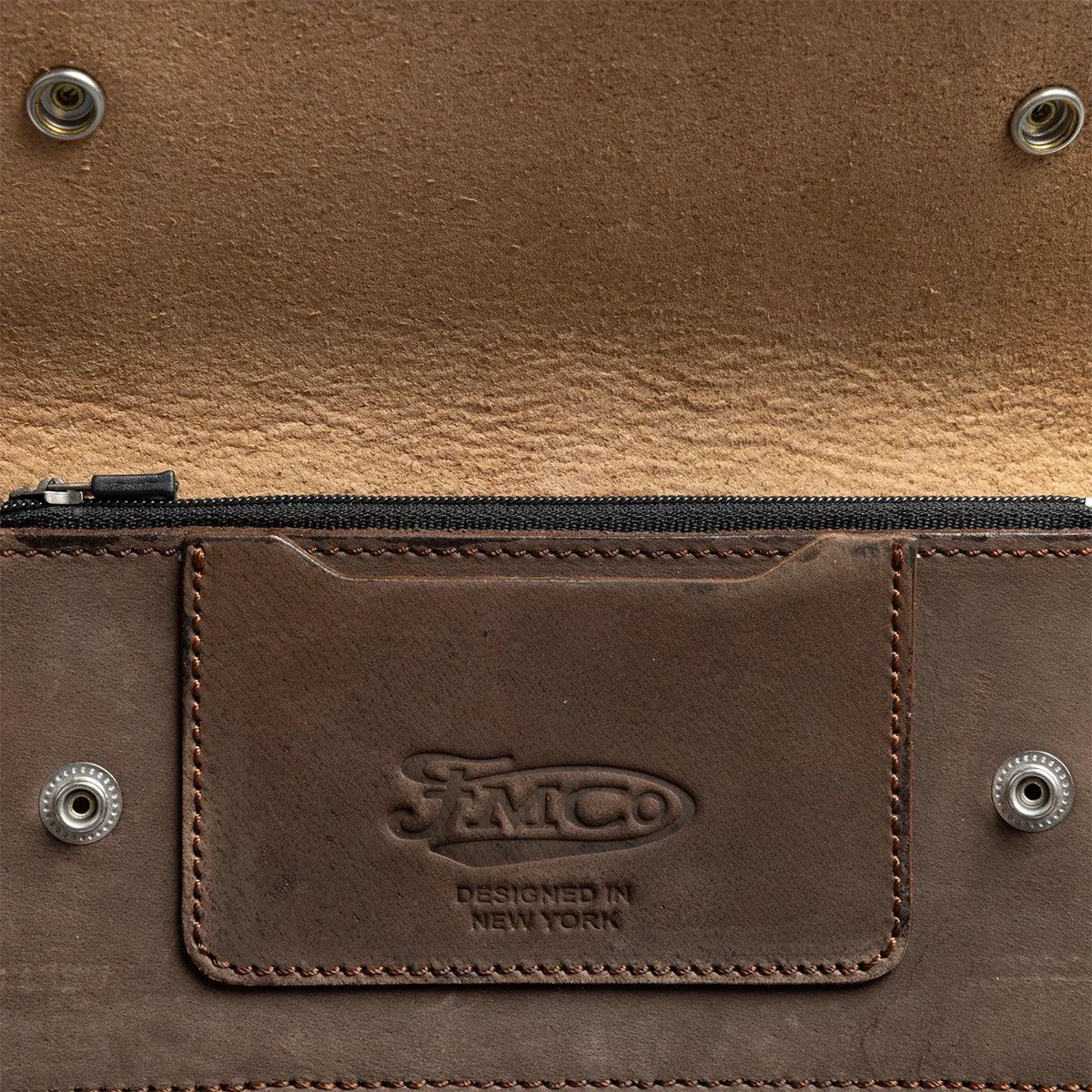 LARGE TRUCKER - Vegetable Tanned Leather Wallet - First Manufacturing Company - Flyclothing LLC