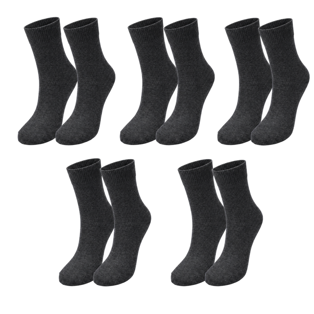 tittimitti® Kids’ 98% Organic Cotton Crew Socks 5-Pack – Ages 1–12, School Socks - tittimitti - Flyclothing LLC