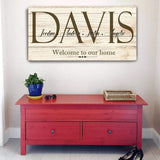 Welcome To Our Home Sign - Tailored Canvases - Flyclothing LLC