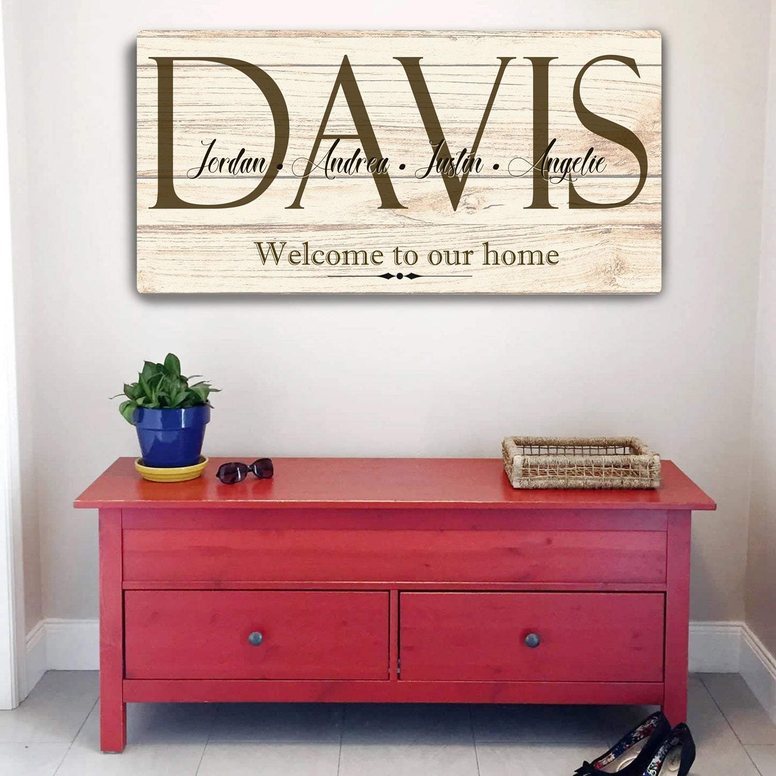 Welcome To Our Home Sign - Tailored Canvases - Flyclothing LLC