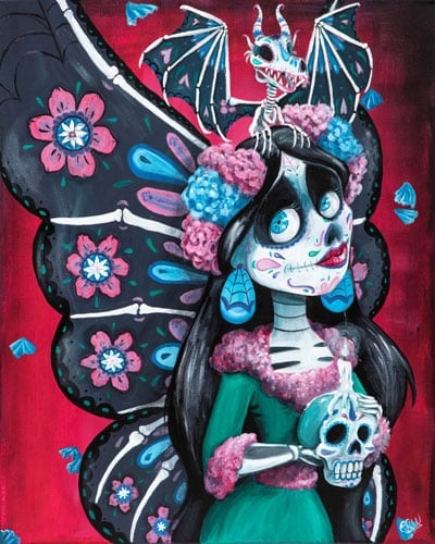 Black Market Art Company Day of the Dead Fairy Print