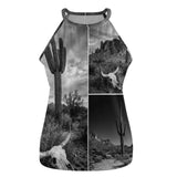 Baha Ranch Black White Desert Tank Top