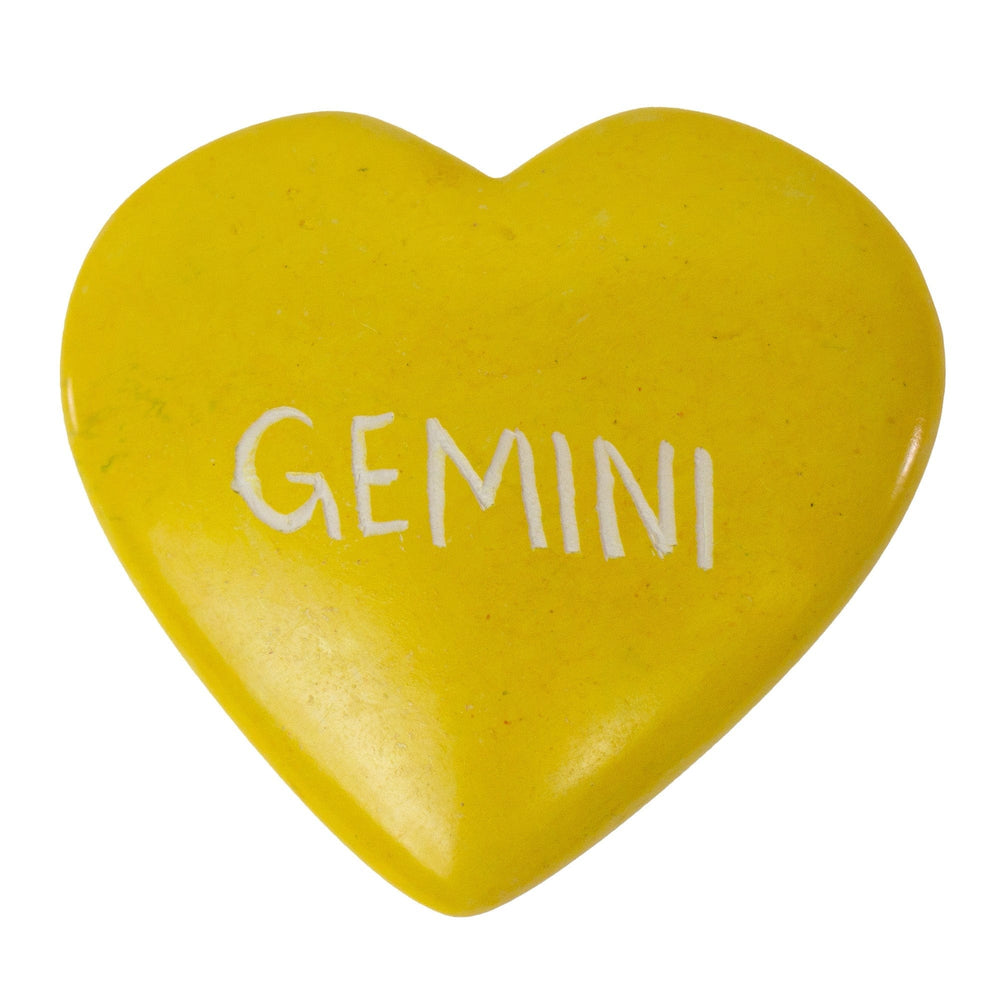 Zodiac Soapstone Hearts, Pack of 5: GEMINI - SMOLArt - Flyclothing LLC