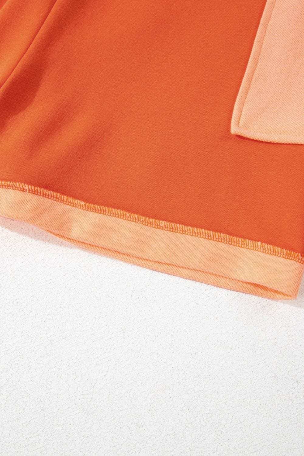 Two-Tone Short Sleeve V Neck Patched Pocket Romper - Trendsi - Flyclothing LLC