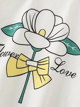 Children's Flower Graphic Crew Neck Sweatshirt - Trendsi - Flyclothing LLC