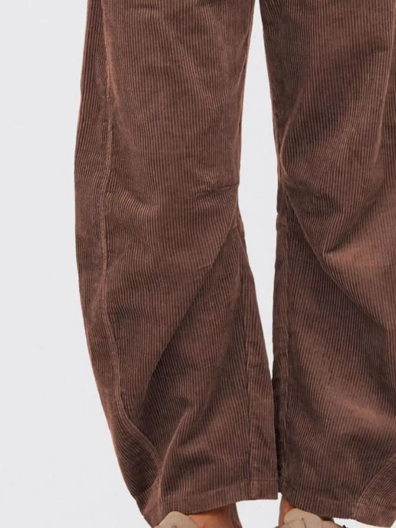 Corduroy Wide Leg Pants - Trendsi - Flyclothing LLC