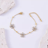 18K Gold-Plated Flower Jewelry Set - Trendsi - Flyclothing LLC
