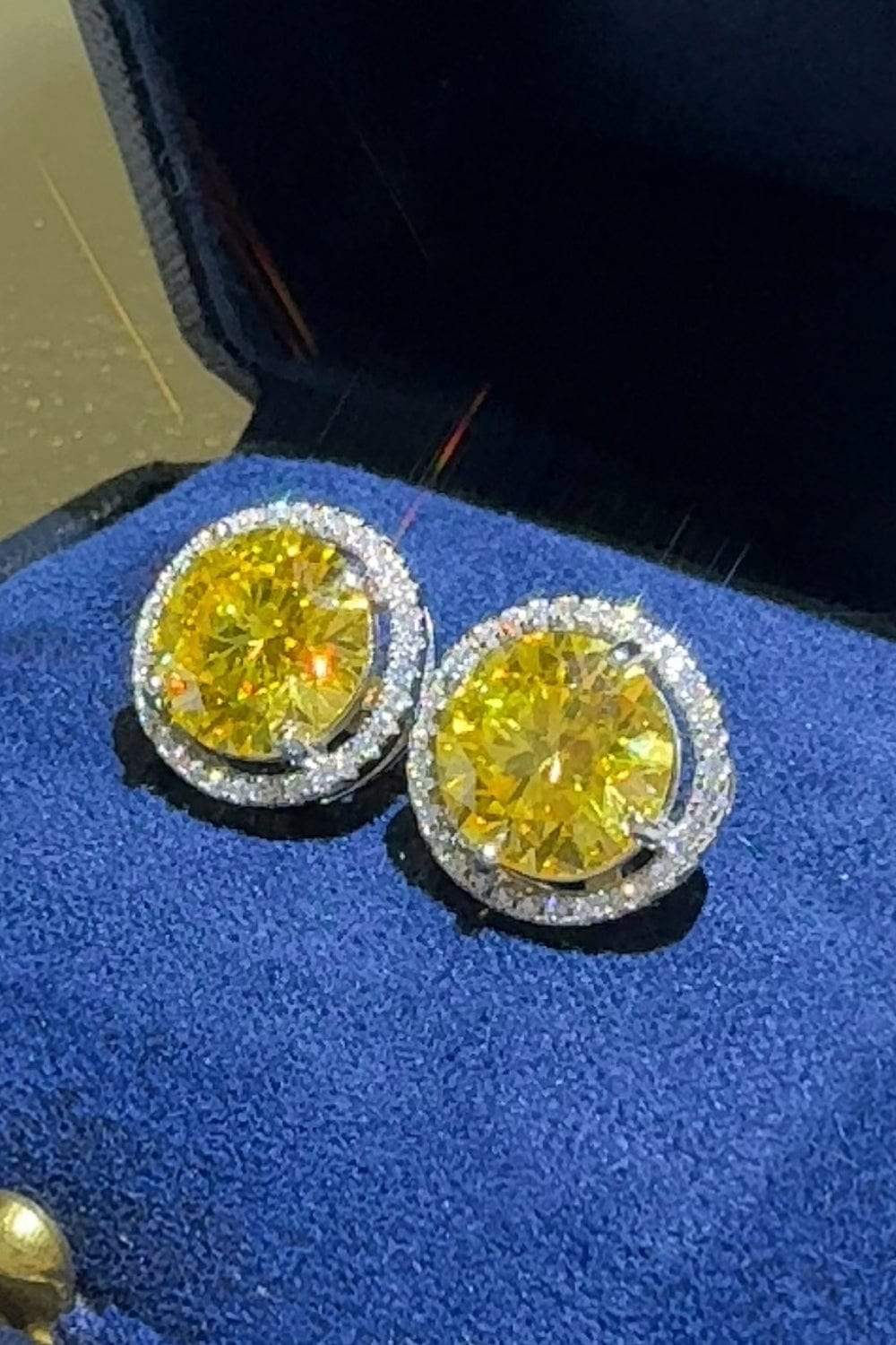 4 Carat Moissanite 925 Sterling Silver Earrings - Trendsi - Flyclothing LLC