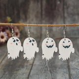 2 Piece Alloy Acrylic Ghost Dangle Earrings - Trendsi
