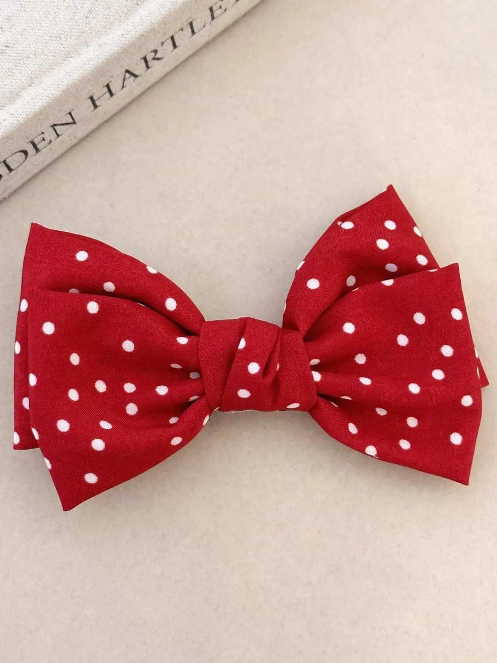 2-Piece Polka Dot Bow Hair Clip - Trendsi - Flyclothing LLC