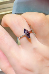 2 Carat Moissanite 925 Sterling Silver Ring - Trendsi - Flyclothing LLC