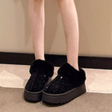 Sequin Round Toe Platform Boots - Trendsi - Flyclothing LLC