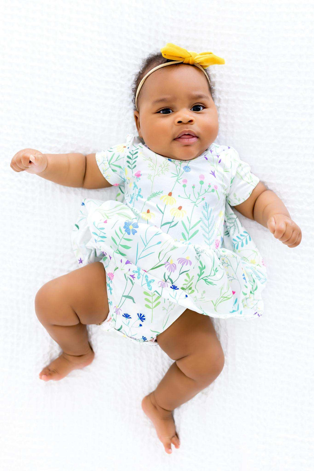 SALE Spring Dandelion Floral S/S Twirl Bodysuit - Mila & Rose ® - Flyclothing LLC