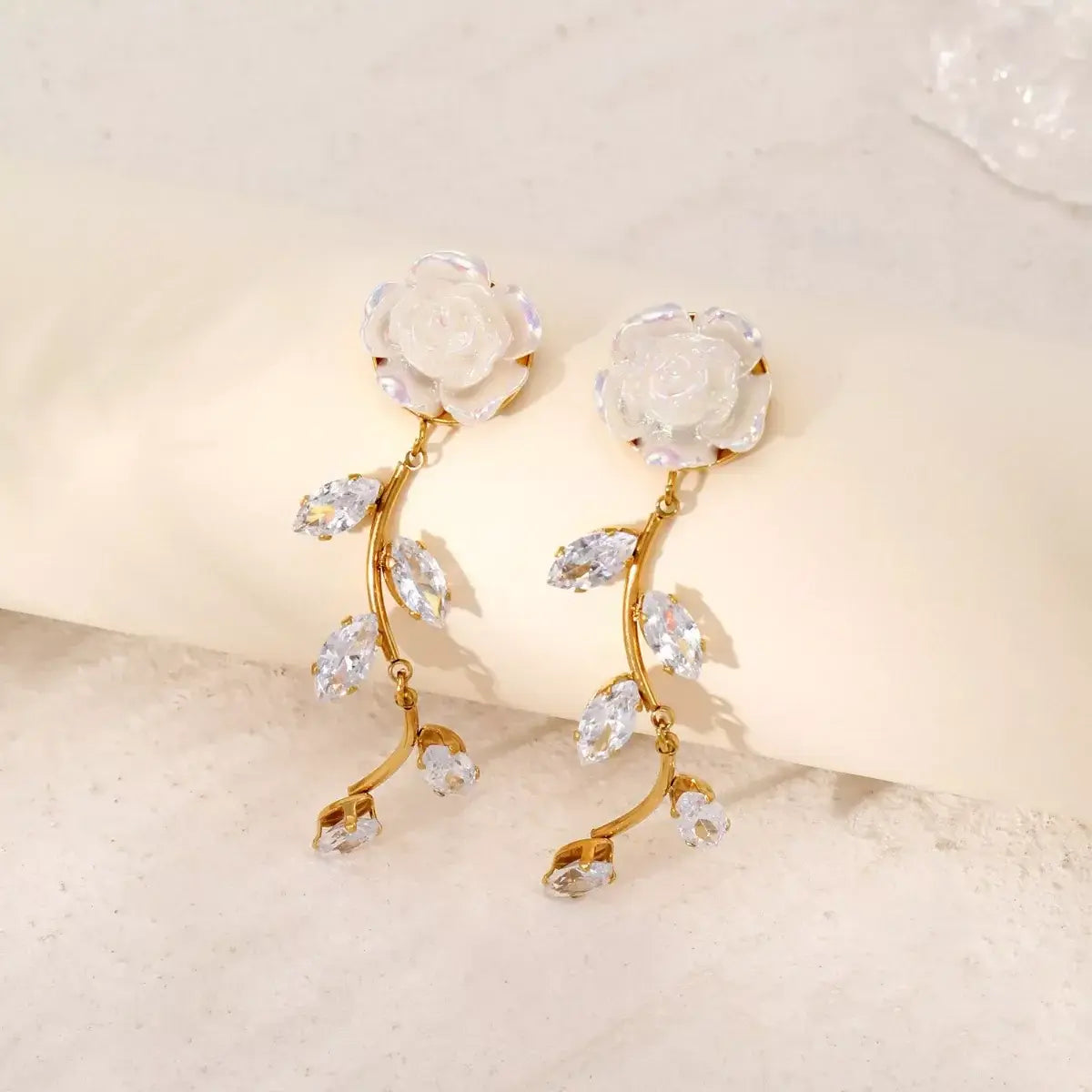 Flower Drop Earrings - Trendsi - Flyclothing LLC