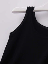 Plus Size Ribbed Knit Scoop Neck Tank Top - Trendsi - Flyclothing LLC