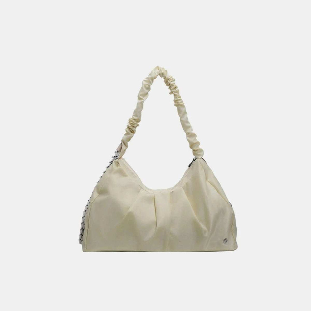 Ruched Large Tote Bag - Trendsi - Flyclothing LLC