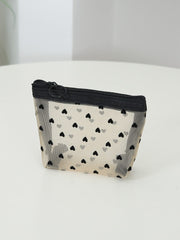 4- Piece Heart Polyester Storage Bag - Trendsi