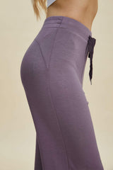 Basic Bae Full Size Air Scuba Drawstring Wide Leg Pants - Trendsi - Flyclothing LLC