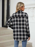 Plaid Button Up Long Sleeve Shirt - Trendsi - Flyclothing LLC