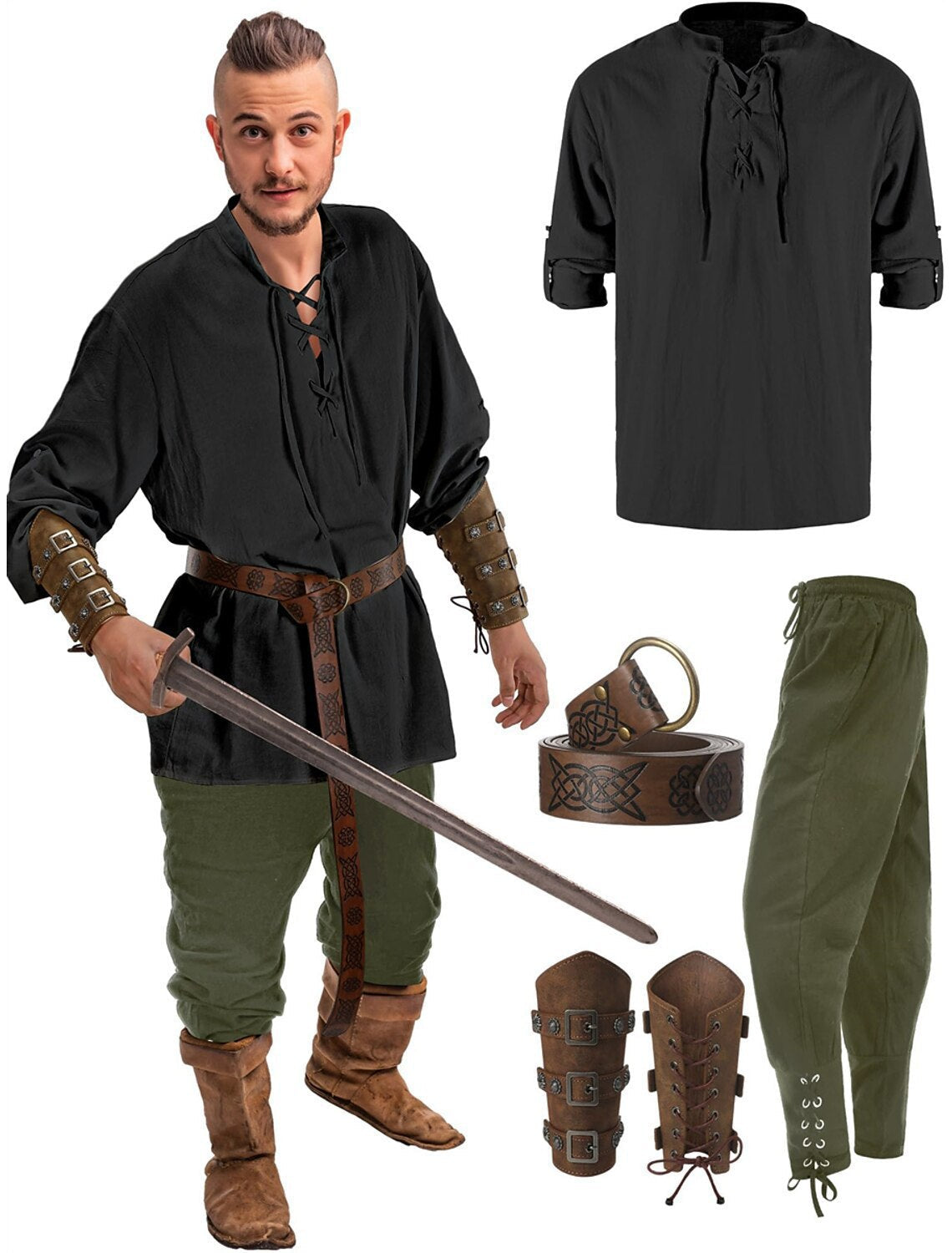 Halloween Men's Renaissance Costume - My Store - Flyclothing LLC