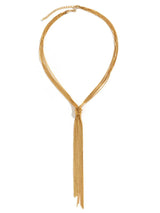 Twisted Knot ChainTassel Necklace - Trendsi - Flyclothing LLC