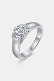 1.5 Carat Moissanite 925 Sterling Silver Ring - Trendsi