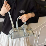 Denim Bow Accent Crossbody Bag - Trendsi - Flyclothing LLC
