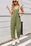 Lovelet V-Neck Wide Strap Overalls - Trendsi - Flyclothing LLC