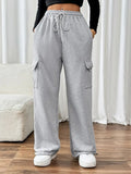 Perfee Drawstring Elastic Waist Joggers with Pockets - Trendsi