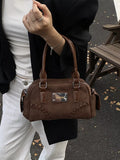 Vintage Top Handle Crossbody Bag - Trendsi - Flyclothing LLC