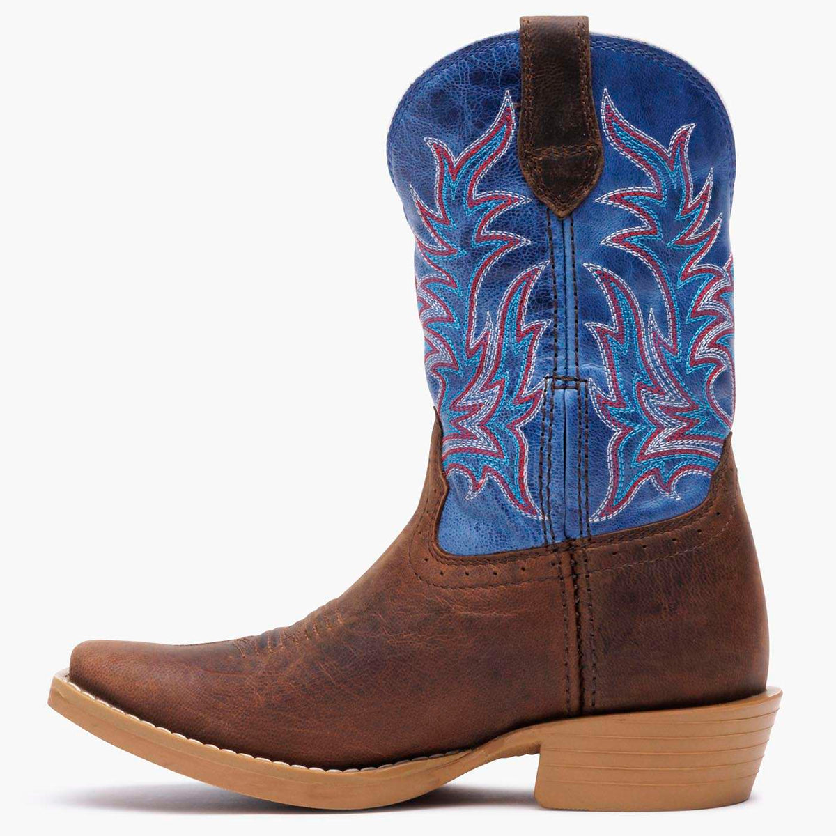 Durango Little Kids Shyloh Western Boot Driftwood / Lapis Blue