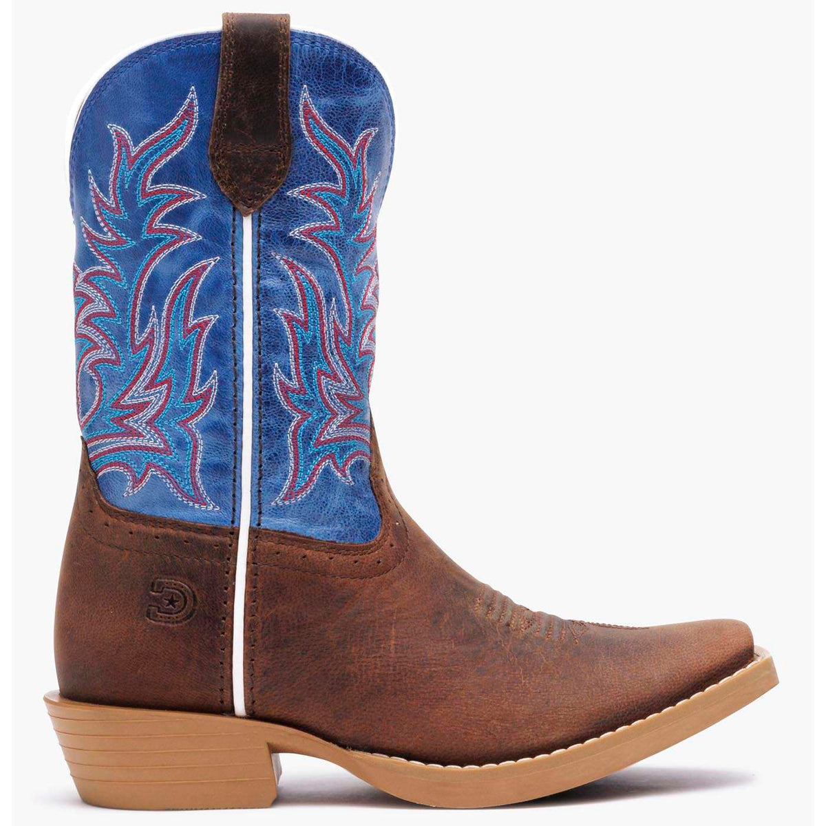 Durango Little Kids Shyloh Western Boot Driftwood / Lapis Blue