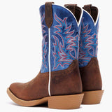 Durango Big Kids Shyloh Western Boot Driftwood / Lapis Blue