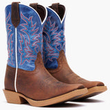 Durango Big Kids Shyloh Western Boot Driftwood / Lapis Blue