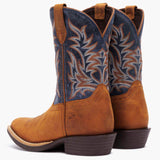 Durango Little Kids Shyloh Western Boot Wrangler Brown / Denim Blue