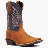 Durango Big Kids Shyloh Western Boot Wrangler Brown / Denim Blue