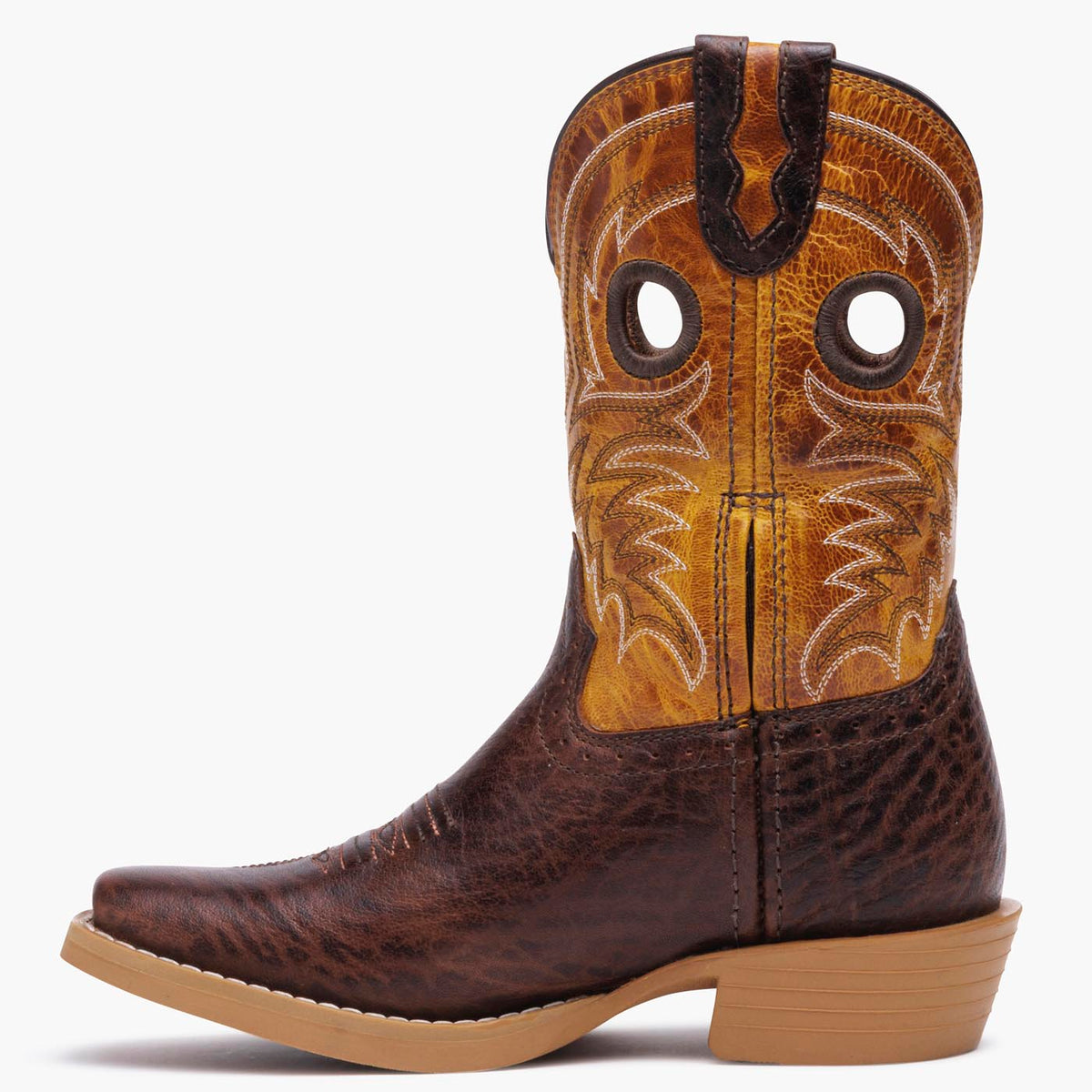 Durango Little Kids Shyloh Western Boot Molé Brown/Golden Maze