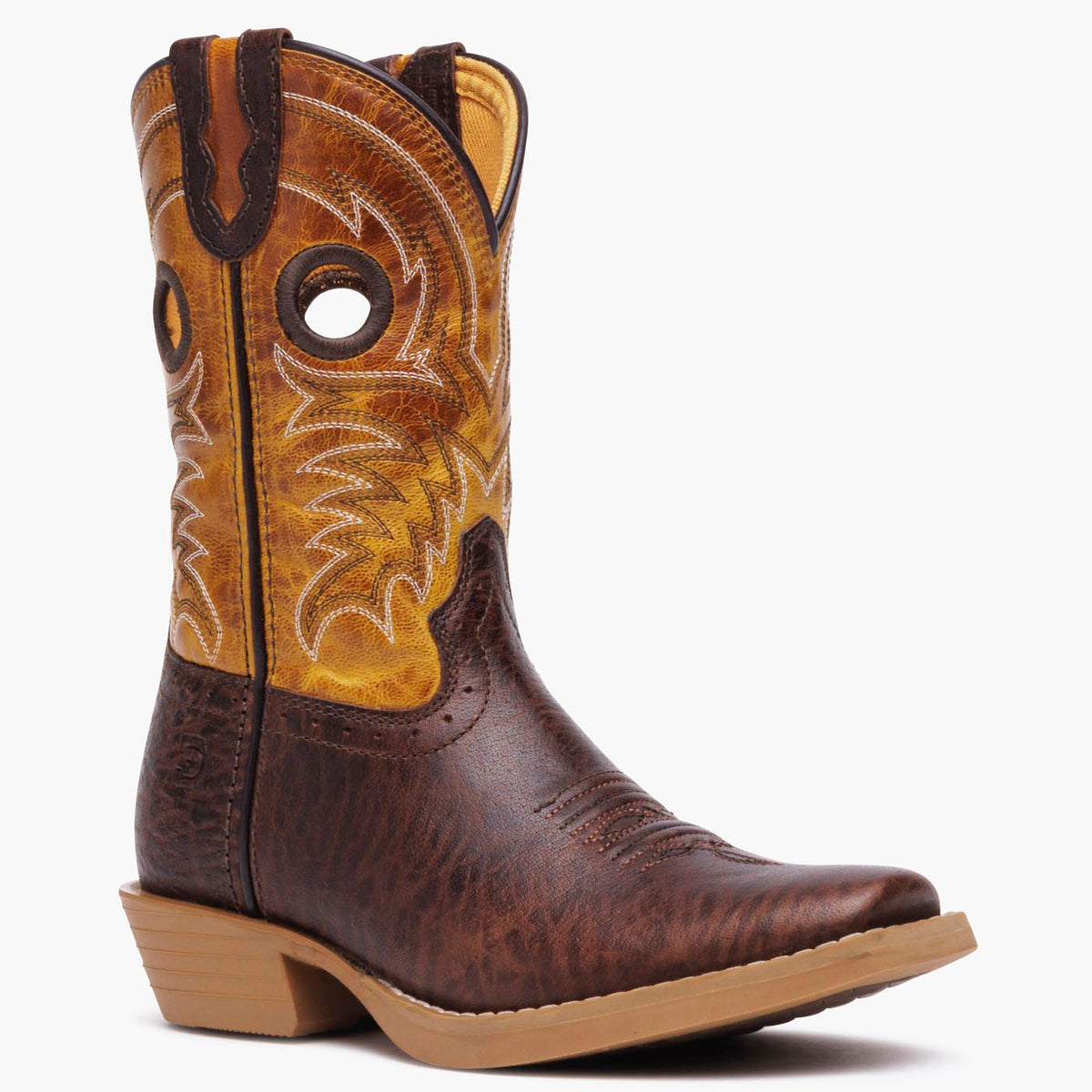 Durango Little Kids Shyloh Western Boot Molé Brown/Golden Maze