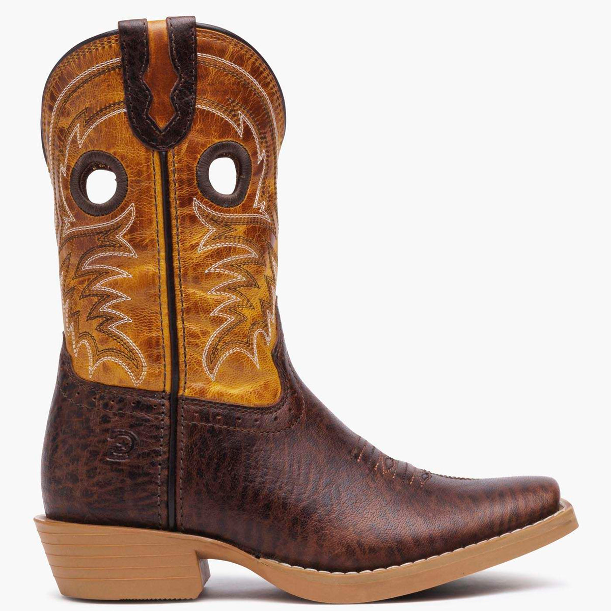 Durango Big Kids Shyloh Western Boot Molé Brown/Golden Maze