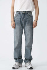 Mid Rise Men's Jeans with Pockets - Trendsi - Flyclothing LLC