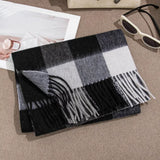 Plaid Fringe Scarf - Trendsi - Flyclothing LLC