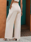 Tied Wide Leg Pants - Trendsi
