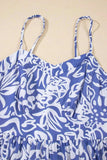 Floral Print Spaghetti Strap High Waist Dress - Trendsi - Flyclothing LLC